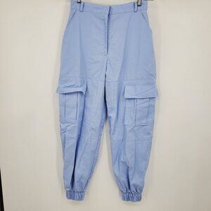 The Ragged Priest UO Blue Women's Cargo Pocket Jogger Leg Pants Size Medium